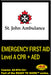 Emergency First Aid Level A CPR + AED Training Course (St. John Ambulance)